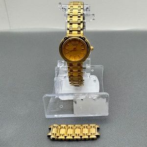 Bulova Quartz Yellow Gold Dial Strap for Women